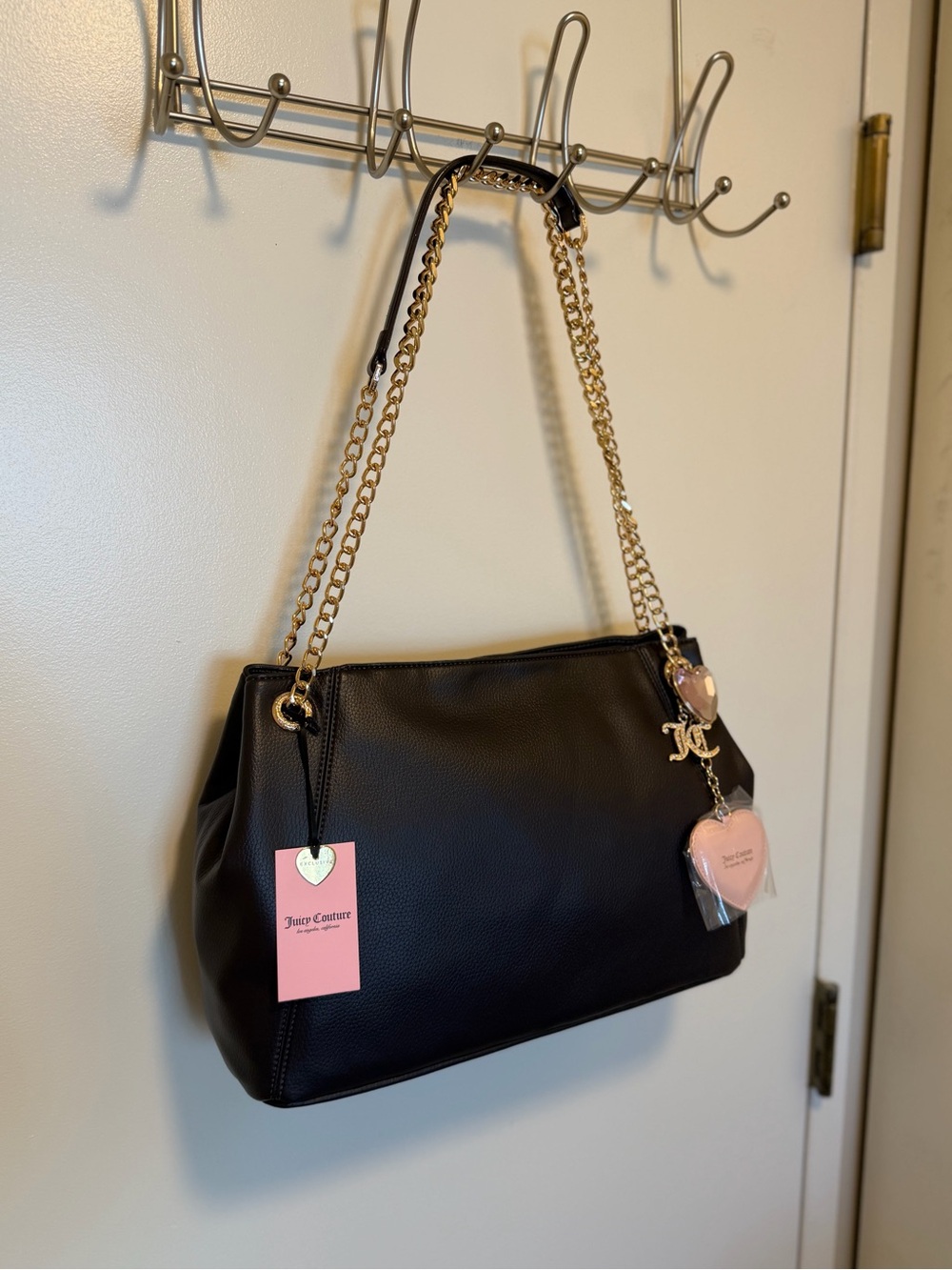 Juicy Couture The Glam Tote Bag with Y2K Gold Chain Handles NWT just released!